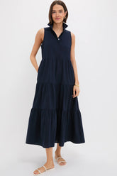 Navy Sleeveless Mabel Maxi Dress
